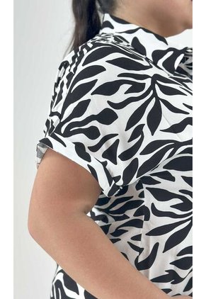 Blusa Para Mujer. Manga Corta Negro Marca L&H