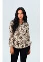 Blusa Para Mujer Manga Larga Cafe Marca L&H Ref. 5P412252 de L&H