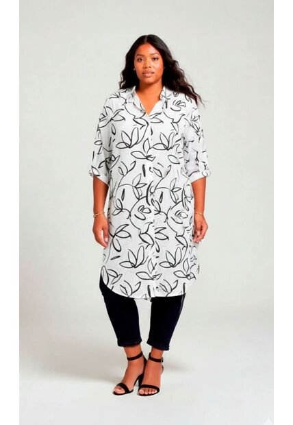 Bluson Para Mujer. Manga 3/4 Blanco Marca L&H Ref. 7D624022