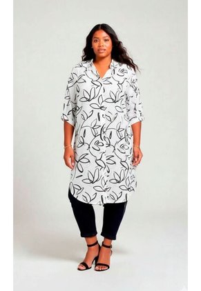 Bluson Para Mujer. Manga 3/4 Blanco Marca L&H Ref. 7D624022