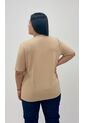 Blusa Para Mujer. Manga Corta Beige Marca L&H Ref. 5P612105 de L&H