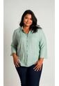 Blusa Para Mujer. Manga 3/4 Verde Marca L&H Ref. 1F612238 de L&H