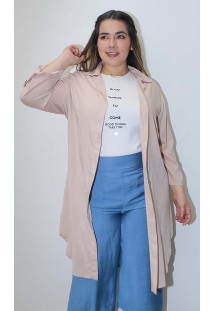 Bluson Para Mujer. Manga Corta Beige Marca L&H