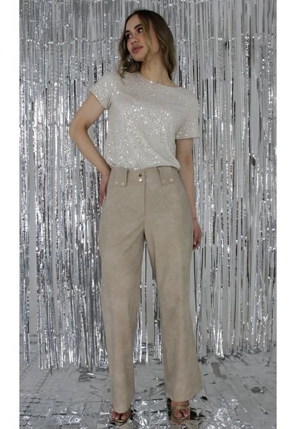 Pantalon Para Mujer Beige Marca L&H