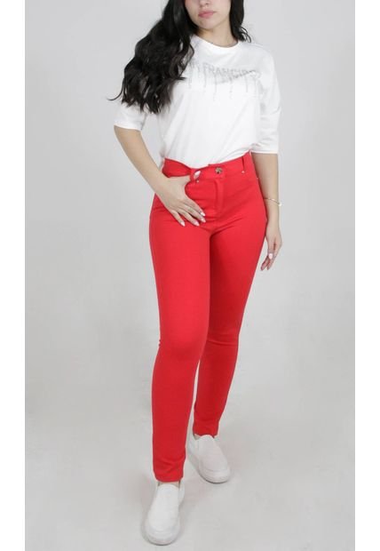 Pantalon Para Mujer Rojo Marca L&H