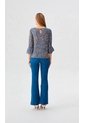 Blusa Para Mujer Manga 3/4 Azul Marca L&H Ref. 5P412303 de L&H