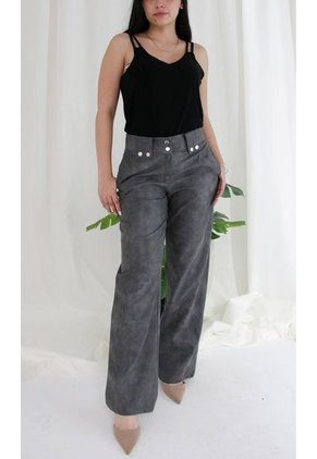Pantalon Para Mujer Gris Oscuro Marca L&H