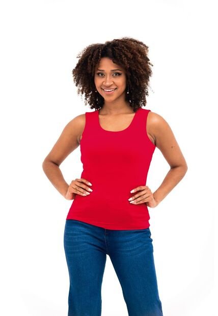 Camiseta Para Mujer Manga Sisa Rojo Marca LYH