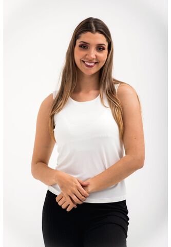 Camiseta Para Mujer Manga Sisa Blanco Marca LYH L&H