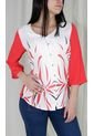 Blusa Para Mujer Manga 3/4 Rojo Marca L&H de L&H