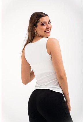 Camiseta Para Mujer Manga Sisa Blanco Marca LYH