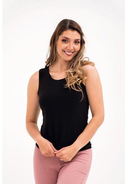 Camiseta Para Mujer Manga Sisa Negro Marca LYH