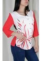 Blusa Para Mujer Manga 3/4 Rojo Marca L&H de L&H