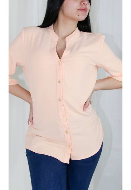 Blusa Para Mujer Manga 3/4 Coral Marca L&H