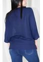 Blusa Para Mujer Manga 3/4 Azul Marca L&H de L&H