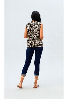 Blusa Para Mujer Manga Sisa Negro Marca L&H Ref. 5P412265