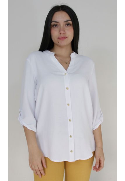 Blusa Para Mujer Manga 3/4 Crudo Marca L&H