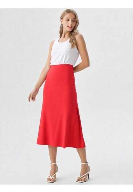 Falda Para Mujer Rojo Marca L&H