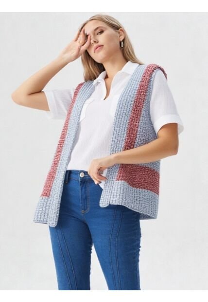Chaleco Para Mujer Azul Marca L&H