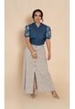 Falda Para Mujer Beige Marca L&H Ref. 1F414047 de L&H