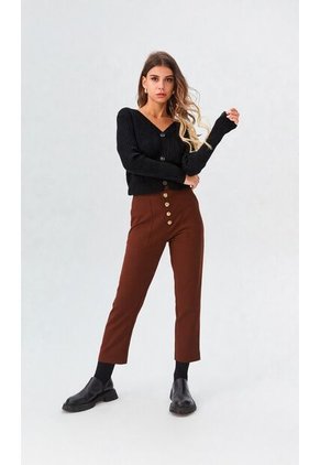 Pantalon Para Mujer Cafe Marca L&H Ref. 2Bv407001