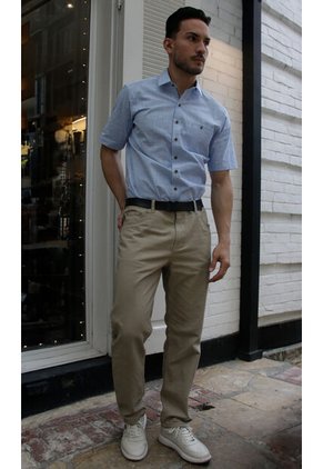 Pantalon Para Hombre Caqui Marca L&H Ref. 5O107023