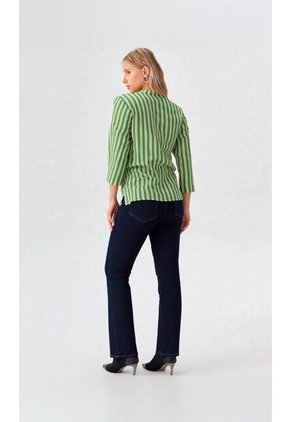 Blusa Para Mujer Manga Corta Verde Marca L&H Ref. 2J412278