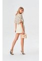 Blusa Para Mujer Manga Corta Beige Marca L&H Ref. 4R412132 de L&H