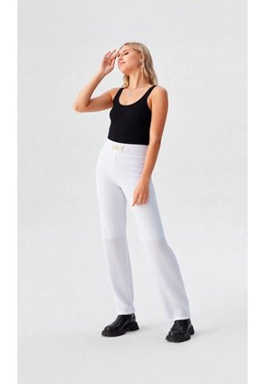 Pantalon Para Mujer Blanco Marca L&H