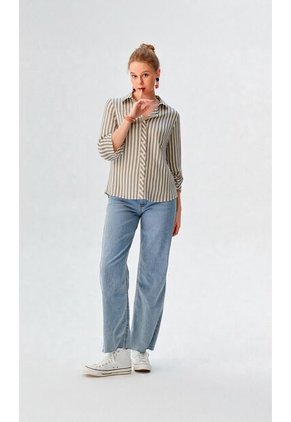 Blusa Para Mujer Manga 3/4 Azul Marca L&H Ref. 5P412294