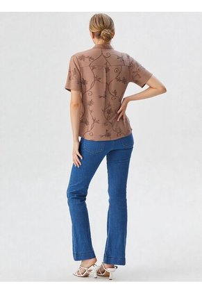 Blusa Para Mujer Manga Corta Rosado Marca L&H Ref. 1F412730