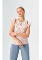 Blusa Para Mujer Manga Sisa Terracota Marca L&H Ref. 2Bv412003 de L&H
