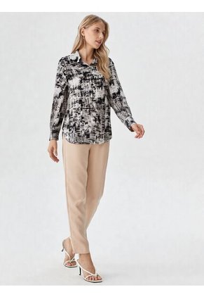 Blusa Para Mujer Manga Larga Gris Oscuro Marca L&H Ref. 2J412283