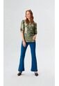 Blusa Para Mujer Manga Corta Verde Marca L&H Ref. 8E412050 de L&H