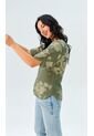 Blusa Para Mujer Manga Corta Verde Marca L&H Ref. 8E412050 de L&H