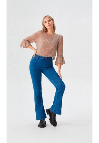 Blusa Para Mujer Manga 3/4 Beige Marca L&H Ref. 5P412303 L&H