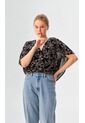 Blusa Para Mujer Manga Corta Negro Marca L&H Ref. 4R412132 de L&H