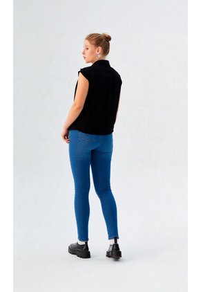 Blusa Para Mujer Manga Sisa Negro Marca L&H Ref. 1F412679