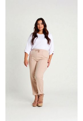 Pantalon Para Mujer. Caqui Marca L&H Ref. 1F607082