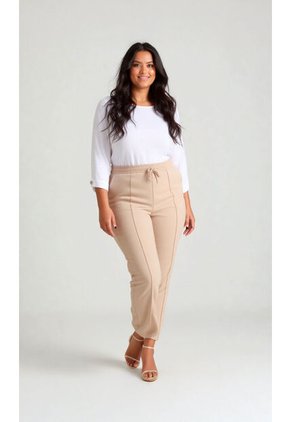 Pantalon Para Mujer. Caqui Marca L&H Ref. 1F607082