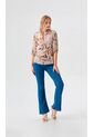 Blusa Para Mujer Manga 3/4 Taupe Marca L&H Ref. 1F412731 de L&H