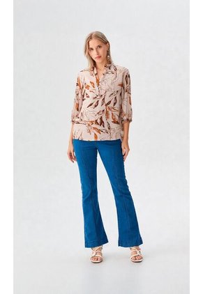 Blusa Para Mujer Manga 3/4 Taupe Marca L&H Ref. 1F412731