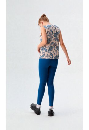 Blusa Para Mujer Manga Sisa Azul Marca L&H Ref. 1F412706