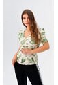 Camiseta Para Mujer Manga Corta Verde Marca L&H Ref. 1Y409021 de L&H