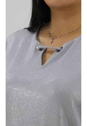 Camiseta Para Mujer. Gris Claro Marca L&H Ref. 1F609184