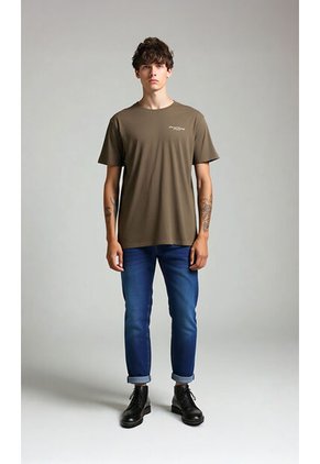 T-Shirt Para Hombre Cafe Marca L&H Ref. 2Bw119001
