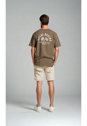 T-Shirt Para Hombre Cafe Marca L&H Ref. 2Bw119001