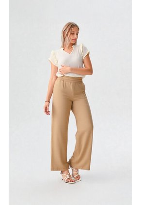 Pantalon Para Mujer Taupe Marca L&H Ref. 2J407059