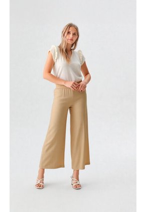 Pantalon Para Mujer Taupe Marca L&H Ref. 2J407059