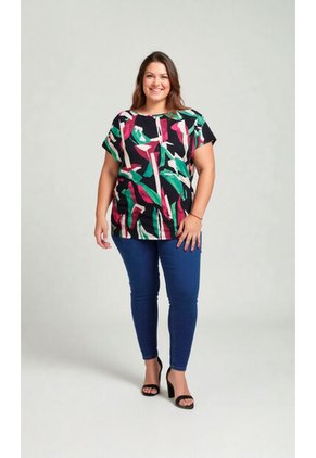 Camiseta Para Mujer. Negro Marca L&H Ref. 2J609087